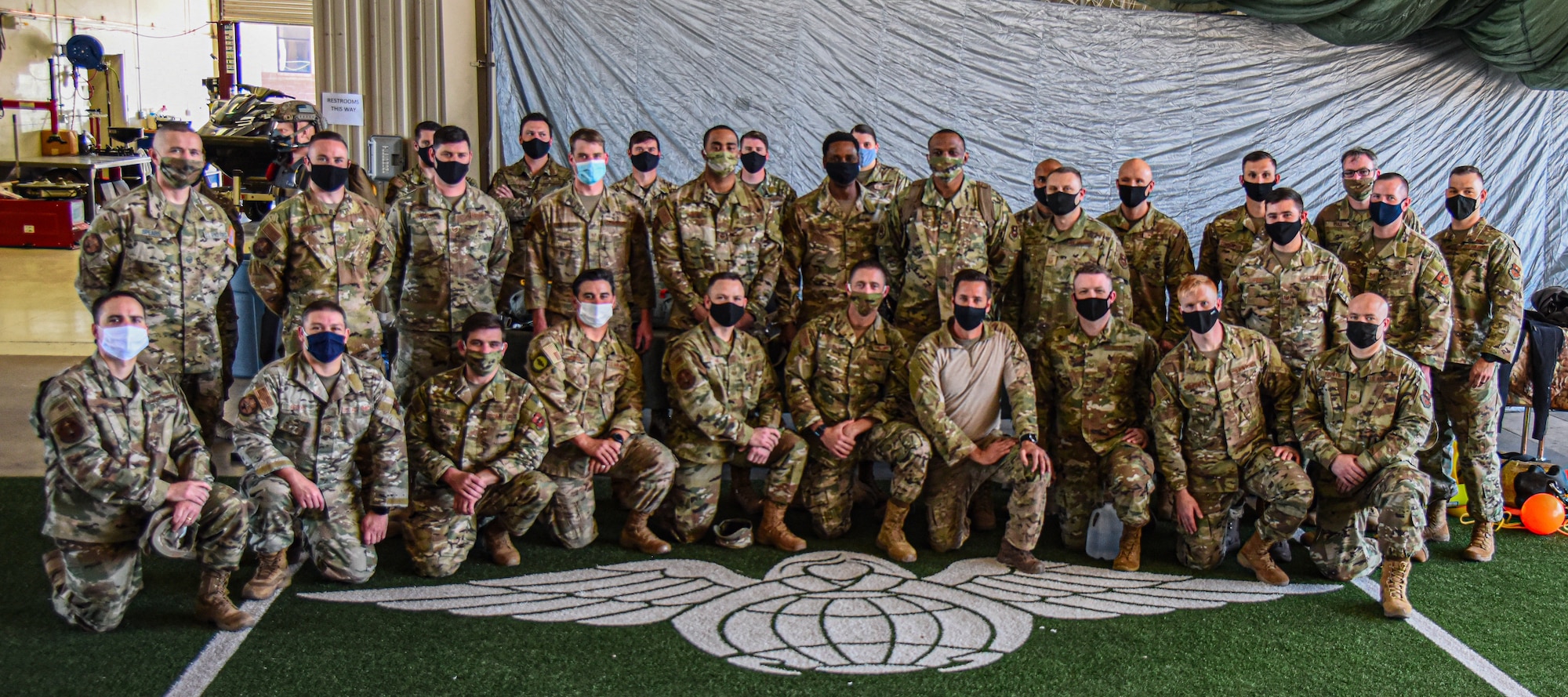 A group photo of airmen