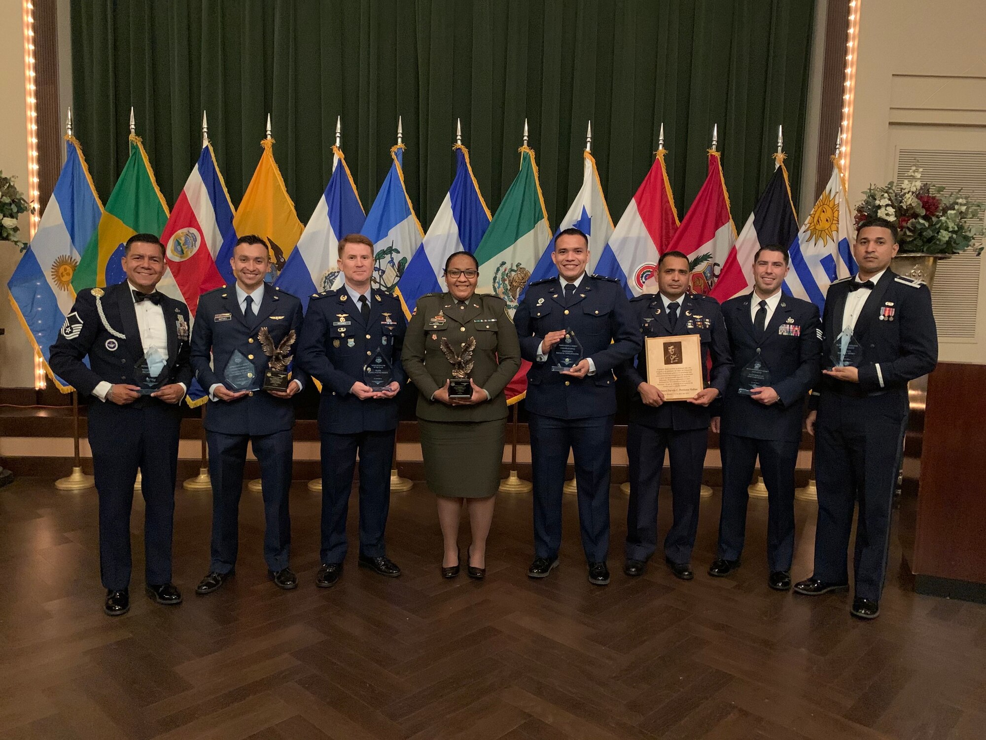 JOINT BASE SAN ANTONIO-LACKLAND, Texas --Approximately 150 members of the Inter-American Air Forces Academy and distinguished guests gathered at a graduation for nearly 60 students from partner nations and the U.S. Air Force here April 15, 2021.