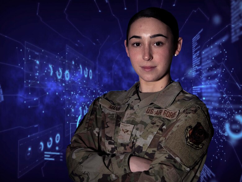 Airman poses for a photo