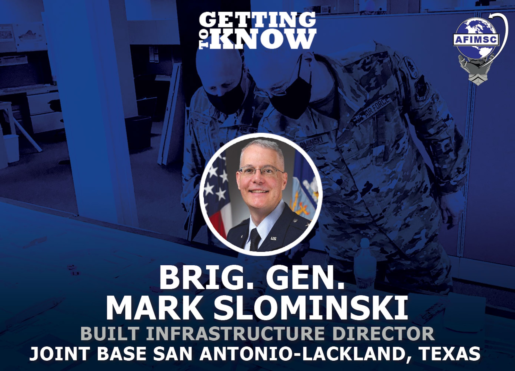 Graphic of Brig. Gen. Mark Slominski