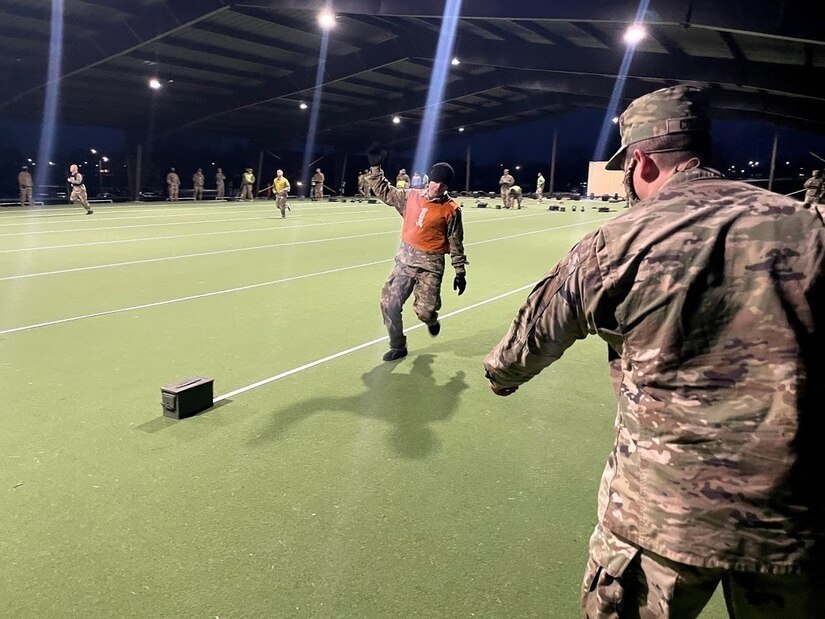 soldier competes in best warrior physical fitness evaluation