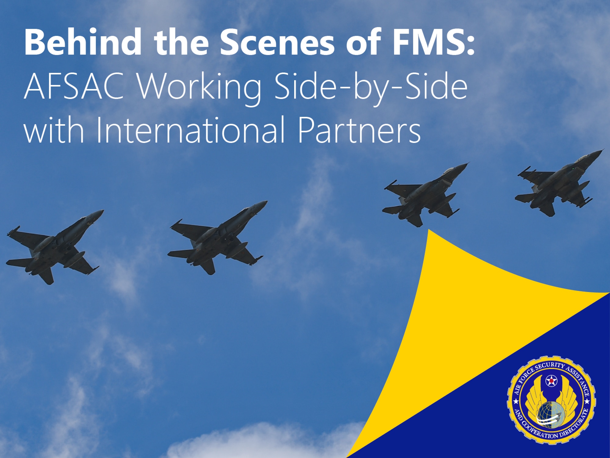 AFSAC Behind the Scenes Graphic (U.S. Air Force graphic by Jonathan Tharp, AFSAC).