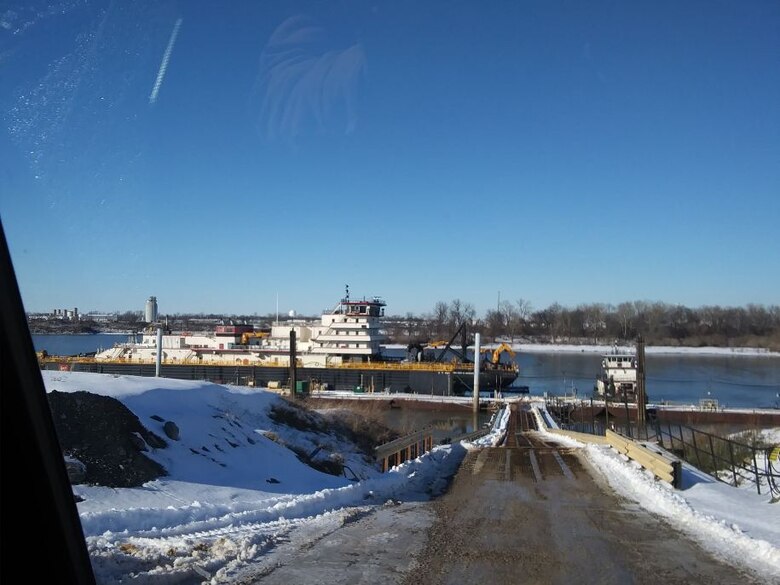 IN THE PHOTO, a photo of the Memphis District’s Ensley Engineer Yard after getting hit hard with frigid temperatures in mid-February this year. From frozen pipes to no electricity, many people and structures were impacted by the icy weather, including the district’s Dredge Hurley. It took approximately one month and multiple Ensley Engineer Yard crews to thaw out and repair the dredge. Now that the Dredge Hurley is thawed and repaired, it’s ready to dredge the Mississippi River, which is scheduled to start within the next two weeks.
