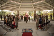 U.S. Marine Corps Col. Andrew T. Priddy relinquished command of the 13th Marine Expeditionary Unit to Lt. Col. Daniel J. Hipol during a Transfer of Authority ceremony at Camp Pendleton, Calif.