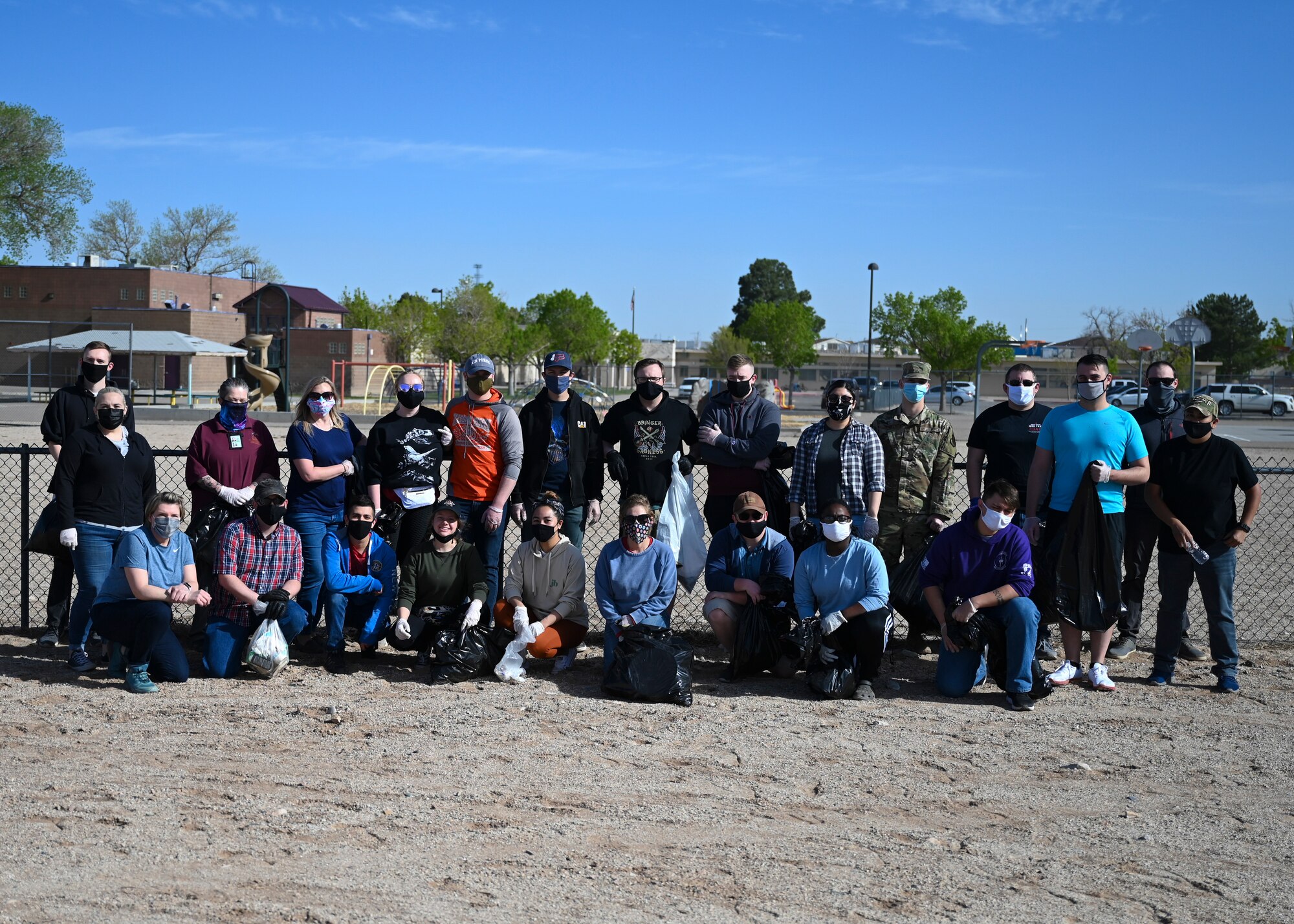 Team Kirtland members pose for a photo.