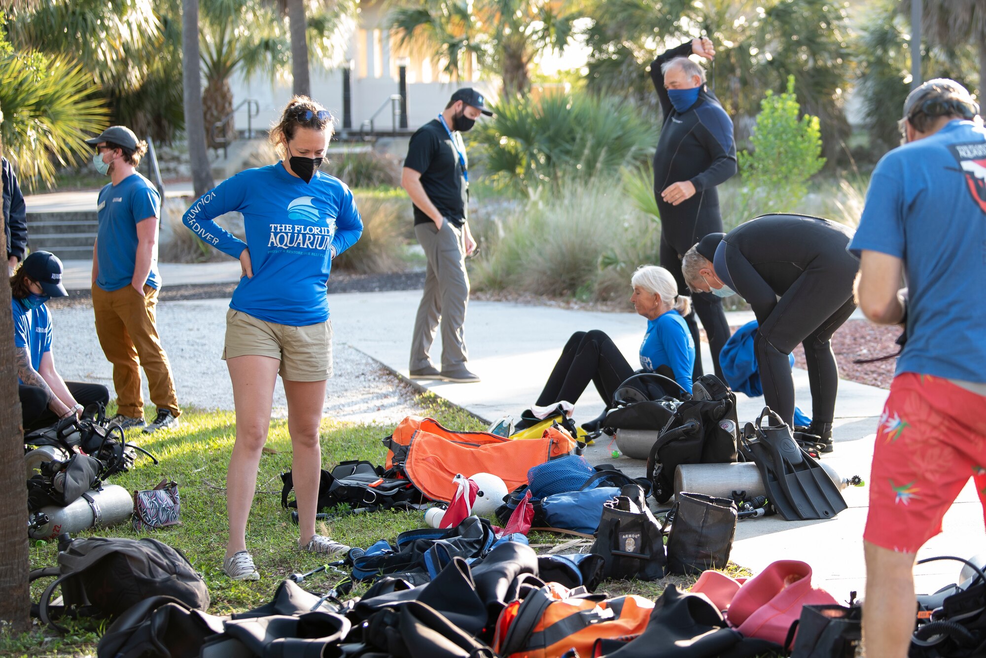 Cleaning around the Bay for Earth Day