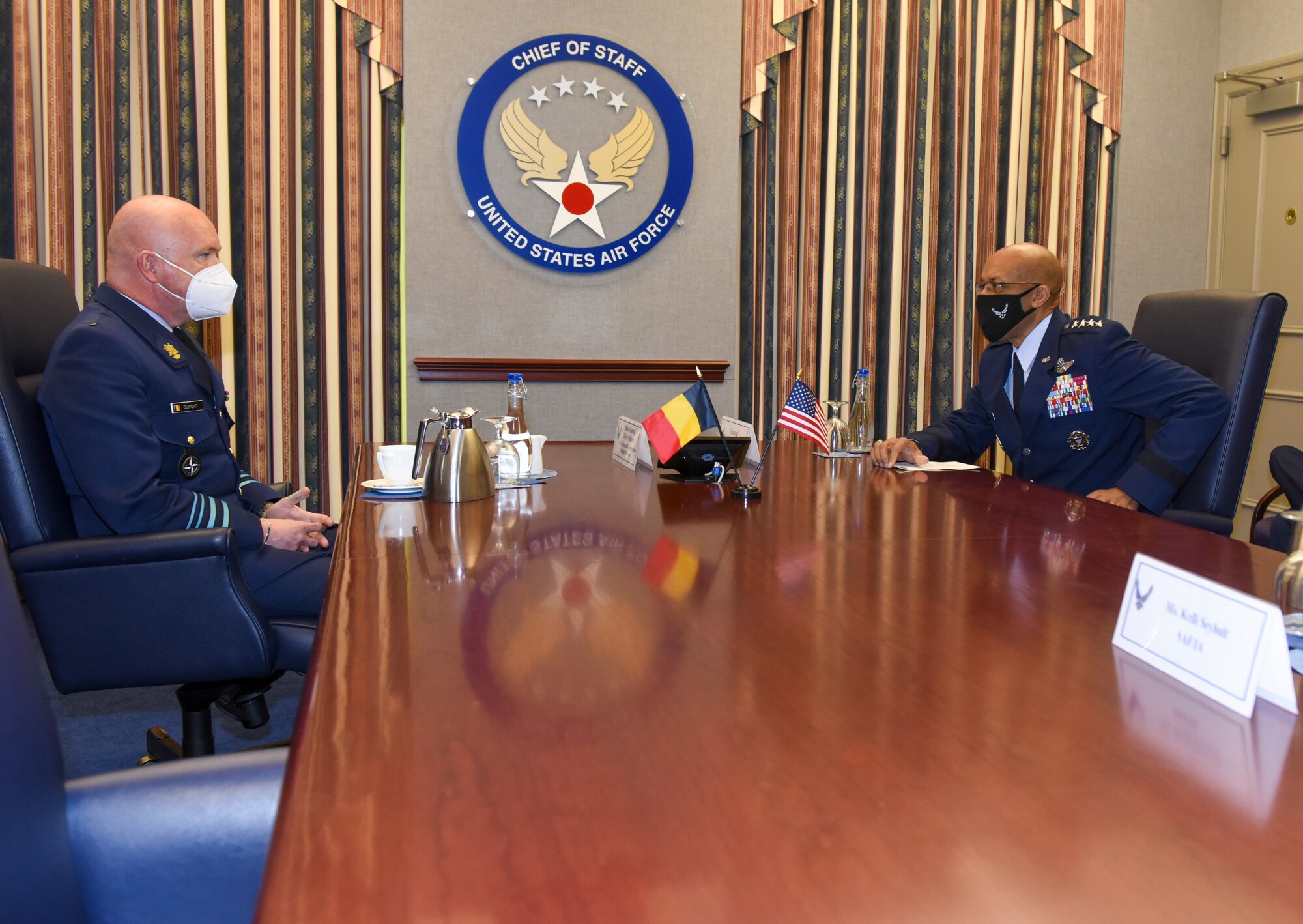 CSAF, CSO meet with Belgian defense leaders