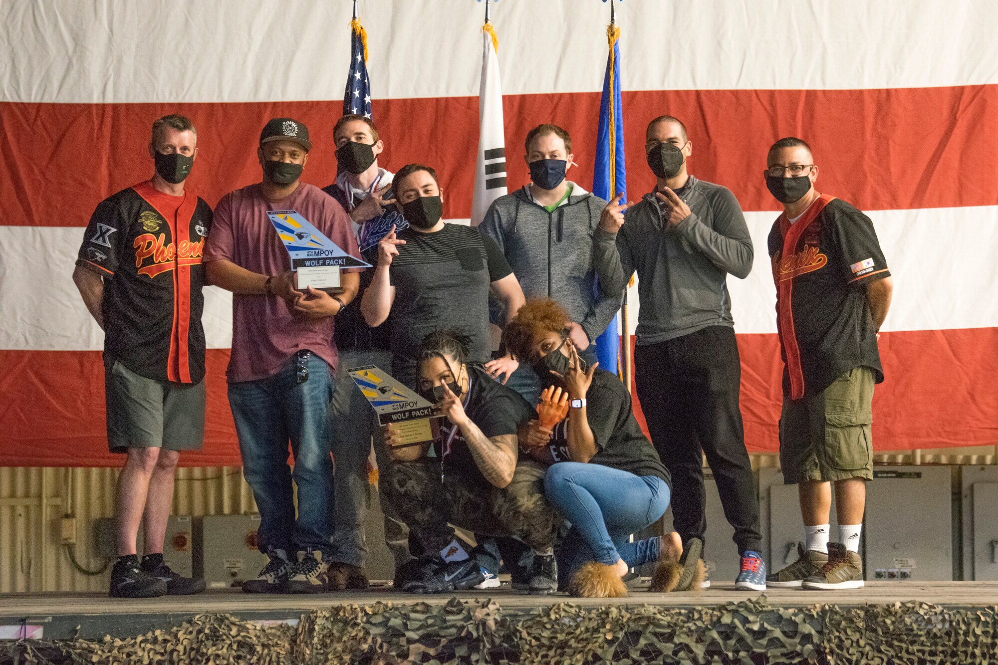 The 8th Maintenance Training Flight wins a special recognition award at Kunsan Air Base, Republic of Korea March 24, 2021. The unit will compete for Best Maintenance Training Flight at the Pacific Air Command (U.S. Air Force photo by Tech. Sgt. Will Bracy)