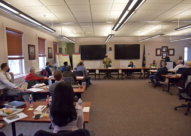 Vice Adm. Bill Galinis, Commander, Naval Sea Systems (NAVSEA) Command and Ms. Giao Phan, NAVSEA’s Executive Director visit the shipyard to meet with personnel from all four naval shipyards during a Naval Sustainment Systems.