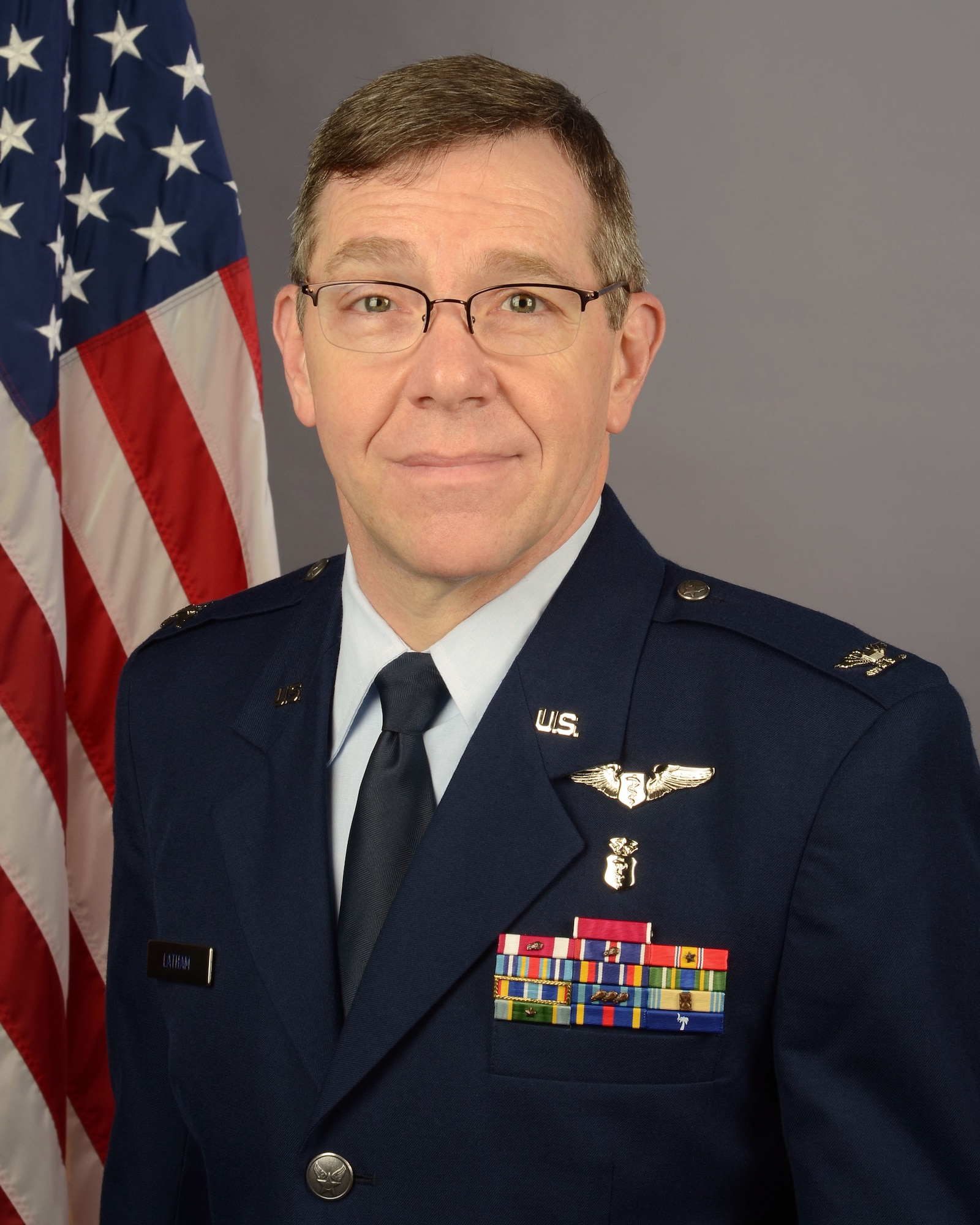 Portrait of U.S. Air Force Col. Phillip Latham, a flight doctor for the 169th Medical Group at McEntire Joint National Guard Base, S.C., Dec. 8, 2019. (U.S. Air National Guard photo by Senior Master Sgt. Edward Snyder, 169th Fighter Wing Public Affairs)