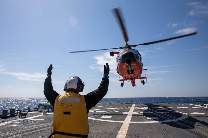 USS Roosevelt USCG Hamilton PASSEX