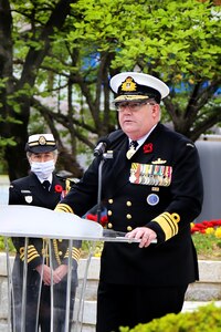 United Nations Command Deputy Commander Vice Admiral Mayer, of the Australian Navy, speaks at the Battle of Gapyeong memorial service in Gapyeong, South Korea.

This year marks the 70th anniversary of the battle of Gapyeong and UNC personnel were honored to observe and participate in the memorial ceremonies held in Gayeong Valley.
