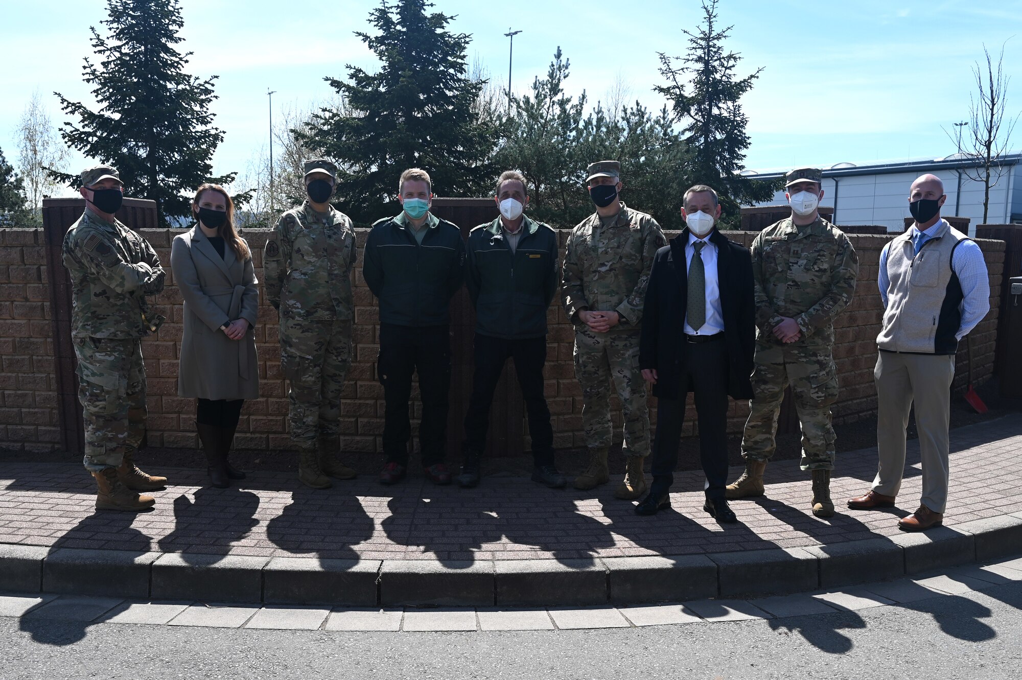 The 86th Airlift Wing and 86th Civil Engineer Group command team met with host nation nature protection authorities to plant maple and linden trees during an Earth Day event, at Ramstein Air Base