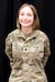 Spc. Mariah Redwood, a combat medic assigned to Company C, 328th Brigade Support Battalion, 56th Stryker Brigade Combat Team, poses for a picture following an interview April 15, 2021, in Lancaster, Pa. Penn Medicine and Rock Lititz have partnered with the Pennsylvania Army National Guard to support staffing at the Lancaster County Community Vaccination Center, with approximately 40 Guard members working onsite. (U.S. Army National Guard photo by Staff Sgt. Oriana White)