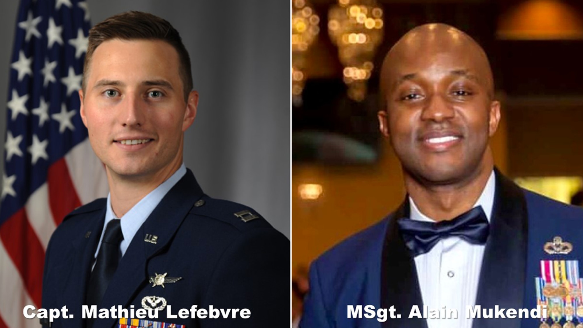 LEAP Scholars Capt. Mathieu Lefebvre and Master Sgt. Alain Mukendi were initially notified of their eligibility for the Coaching Culture Facilitator Course through the MyPers website. Photos courtesy of Capt. Lefebvre and Master Sgt. Mukendi, respectively.
