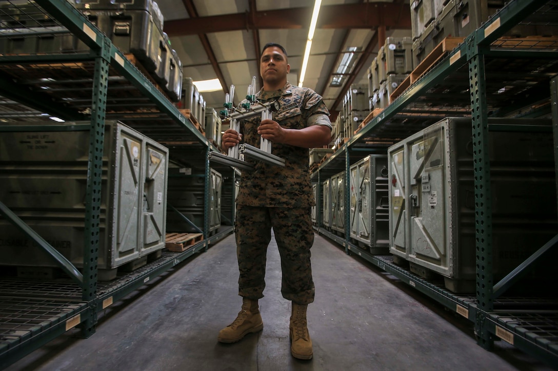 Staff Sgt. Victor Cervantes developed an oxygen manifold to help ease the burden on medical staff.