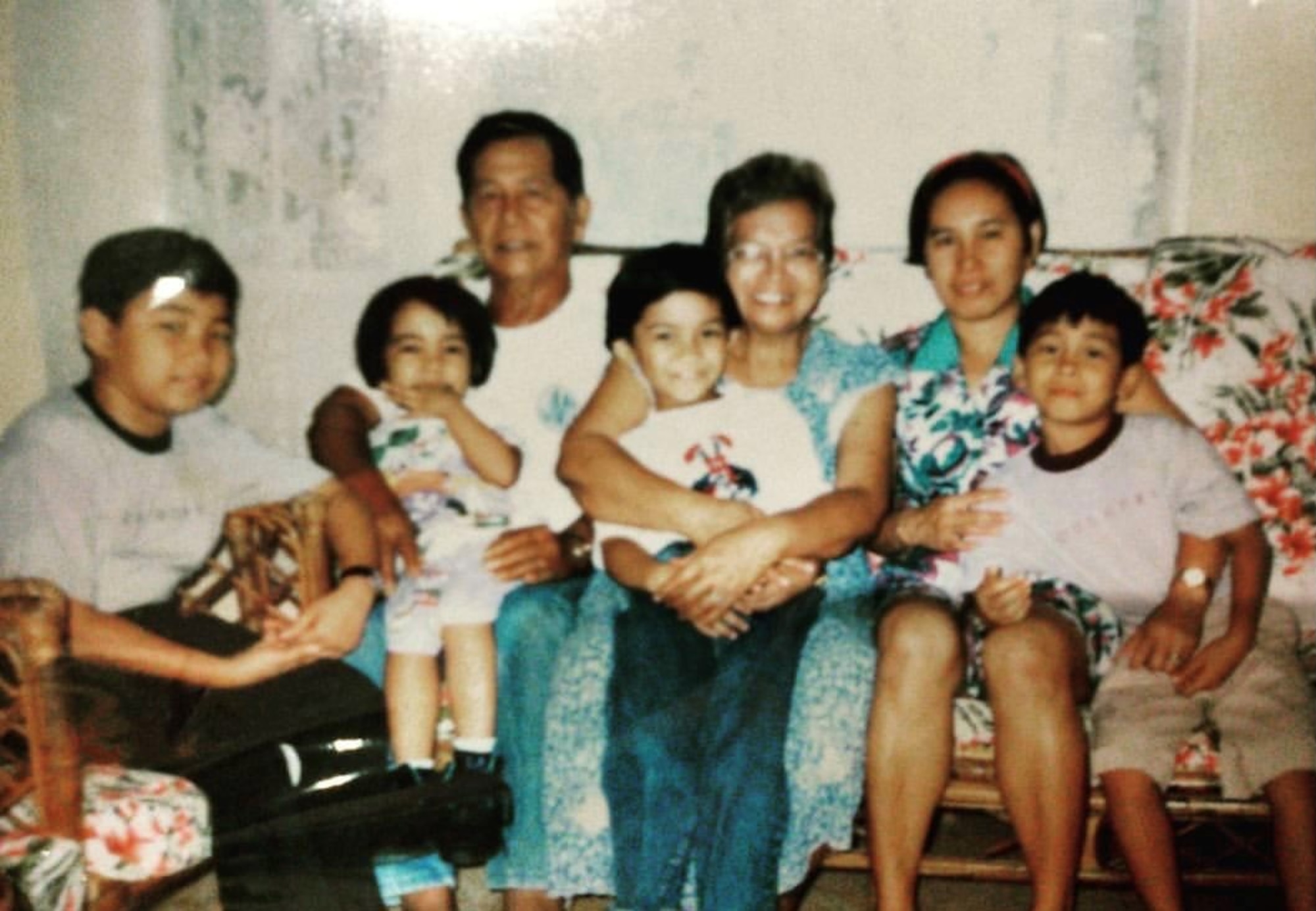 This photo is of Tech. Sgt. Leo Mangahas' family in the Philippines when he was a child.