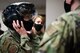 U.S. Air Force Lt. Gen. Dorothy A. Hogg, Air Force Surgeon General, wears an F-35A helmet mounted display during a leadership visit at Eielson Air Force Base, Alaska, April 27, 2021.