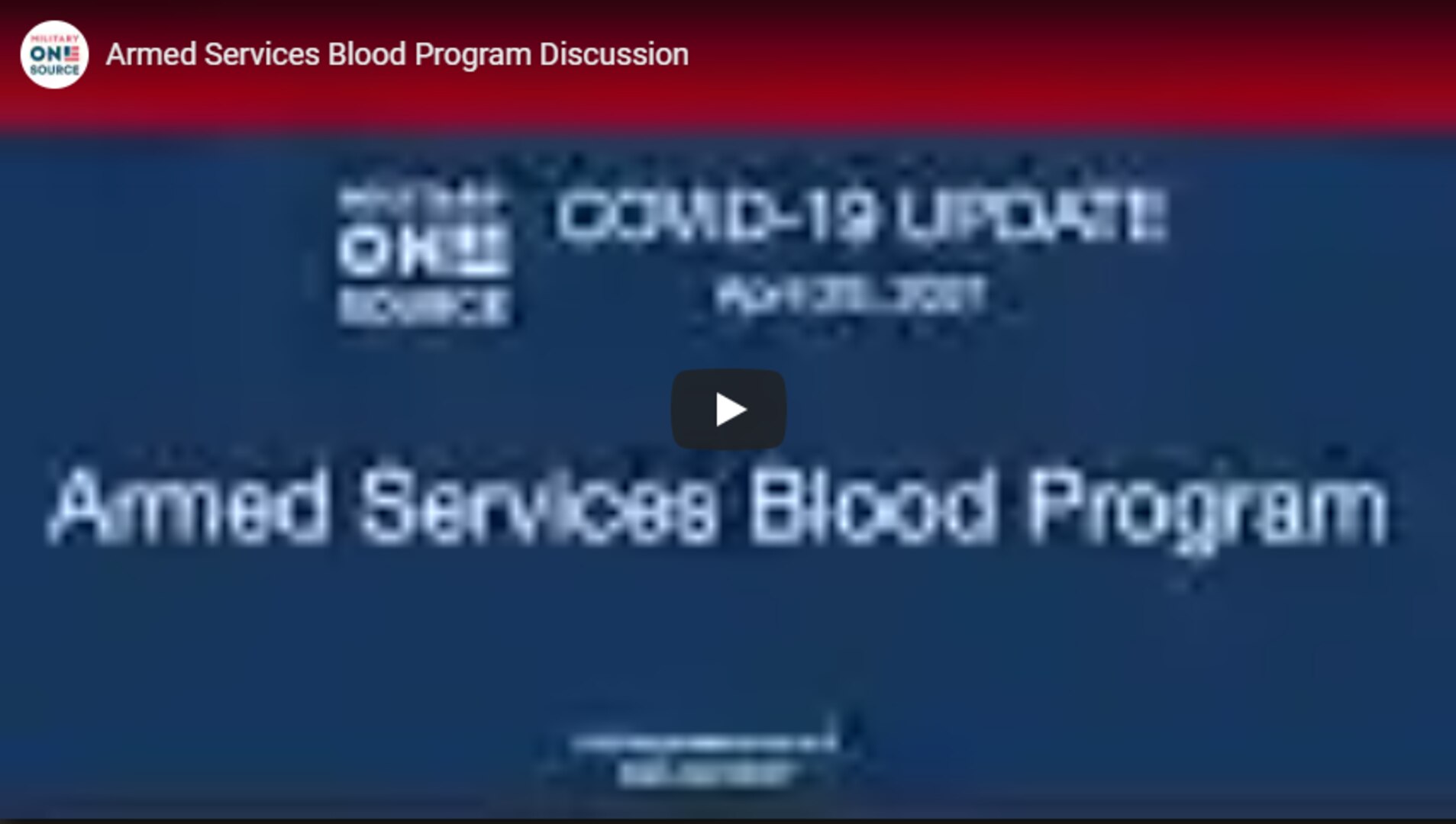 We’re pleased to welcome LTC Matthew Swingholm, deputy director of the Army Blood Program, who is talking with us today about the Armed Services Blood Program and the ongoing need for blood donations, which has become especially critical in this COVID-19 environment.