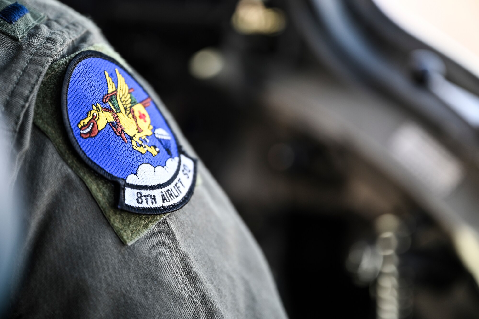 U.S. Air Force 1st Lt. Ian Marlin, 8th Airlift Squadron co-pilot, prepares for an airlift mission as part of Exercise Rainier War at Joint Base Lewis-McChord, April 28, 2021. Rainier War tests the 62nd Airlift Wing's capability to plan, generate and execute a deployment tasking, sustain contingency operations, demonstrate full spectrum readiness while executing agile combat employment in a contested, degraded and operationally limited environment. (U.S. Air Force photo by Master Sgt. Julius Delos Reyes)