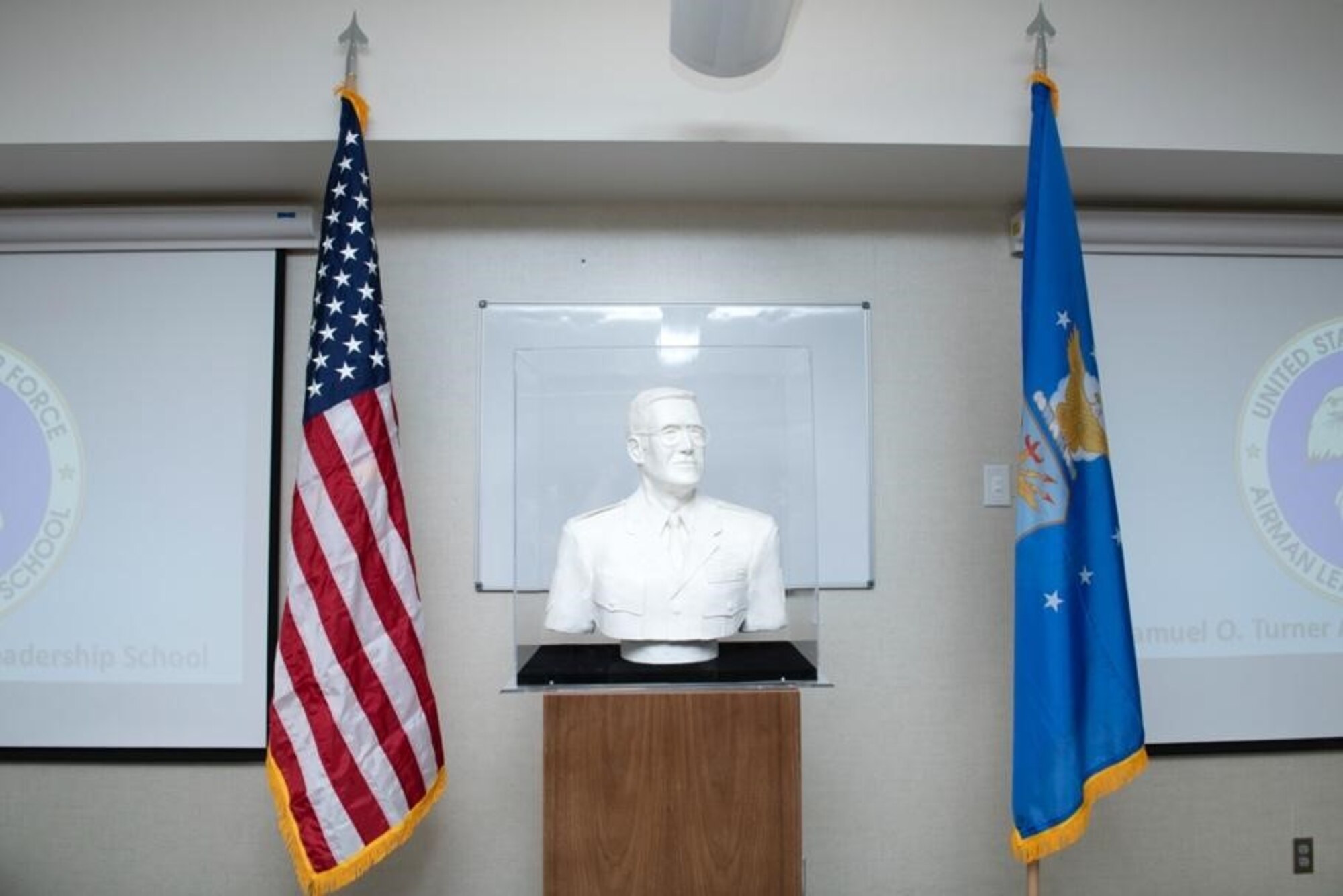 The Samuel O. Turner Heritage Sculpture was dedicated at Ellsworth Air Force Base, S.D., April 20, 2021.
