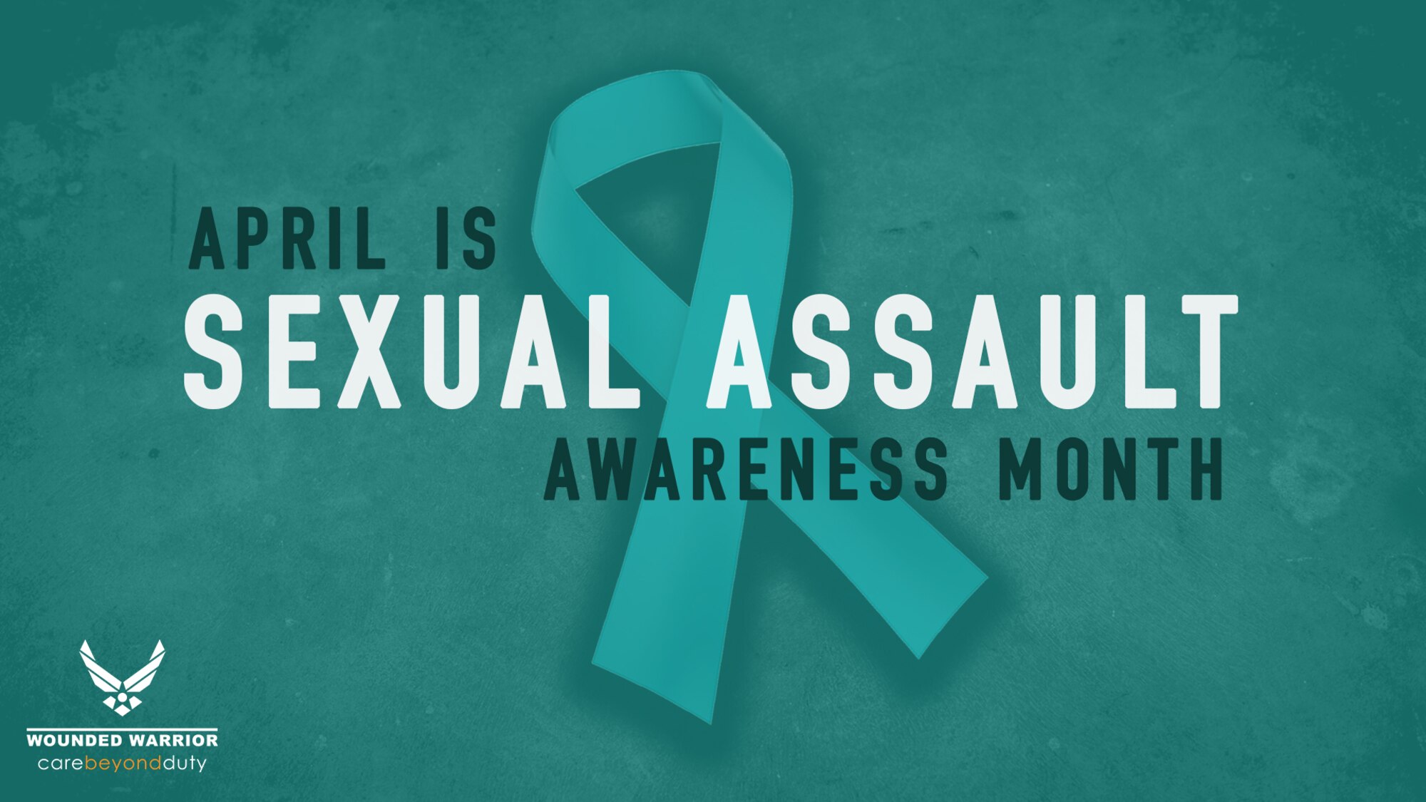 April is Sexual Assault Awareness Month. (U.S. Air Force Graphic by Daria Flowers)