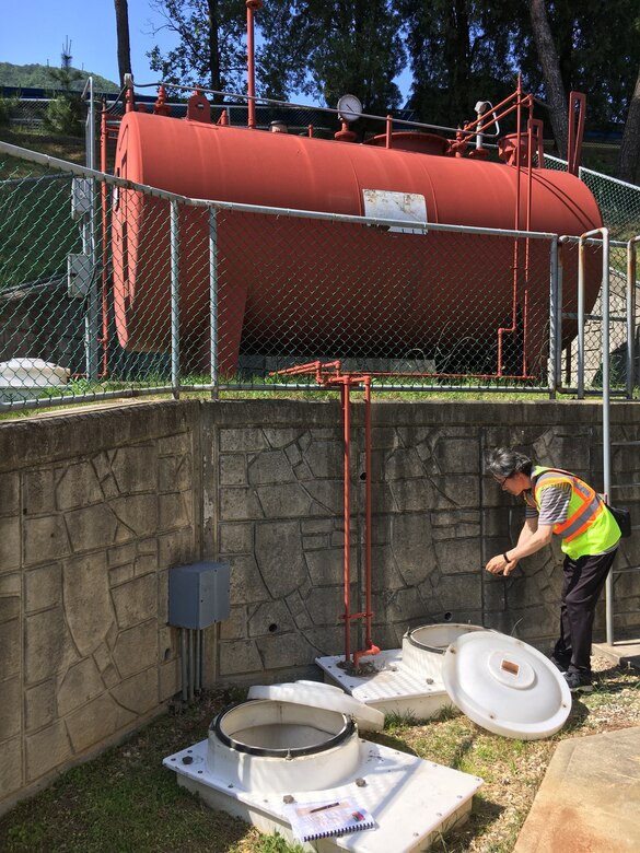Dr. Hyun Jun Shin, an FED geologist, works to protect and preserve the environment through the Spill Prevention and Response Plan. The plan provides instructions and procedures for the prevention, response, control, and reporting of spills involving petroleum, oils, and lubricants and hazardous substances.