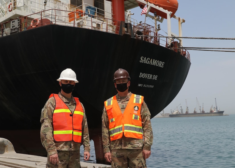 1st TSC DCG tours ammo off-load-on-load operations at Kuwait's Port Shuaiba