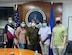 Andersen Air Force Base Office of Special Investigations agents and Tinian government officials pose for a photo during a meet and greet at Tinian, April 7, 2021. OSI Agents traveled throughout the Commonwealth Northern Mariana Islands to build relationships with law enforcement and security counterparts.