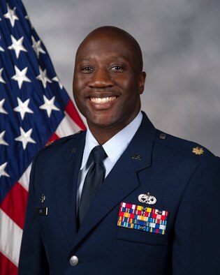 Maj. Brandon Ray, 436th Maintenance Squadron commander, official photo.