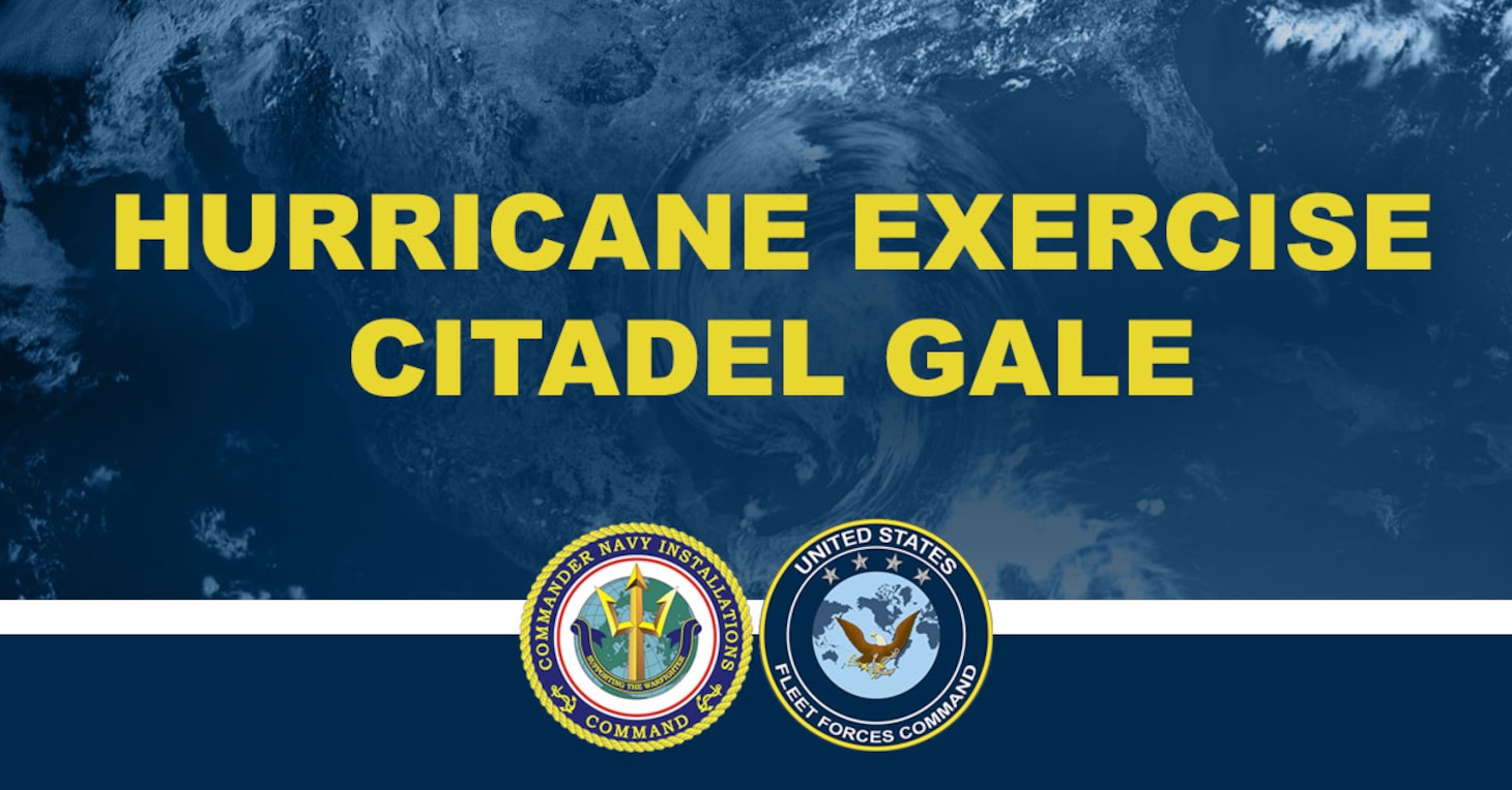 An optimized social media graphic for Hurricane Exercise/Citadel Gale 2021 (HURREX/CG 21), which is scheduled to take place May 3-14.