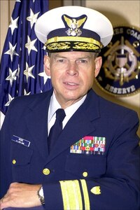 A portrait photo of Rear Admiral Carlton Moore, USCGR (Retired)