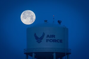 Supermoon over Hurlburt Field