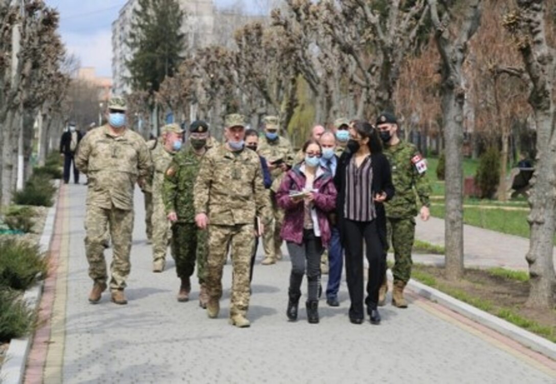 Capt. Brandi Taylor-Cuevas, with US Army Europe and Africa, Office of the USAREUR-AF Command Surgeon, Global Health Engagement Branch, led a multinational and joint strategic level training needs assessment and analysis of the Medical Services of the Armed Forces of Ukraine on behalf of U.S. Office of Defense Cooperation (ODC) in Ukraine and the European Combatant Command.