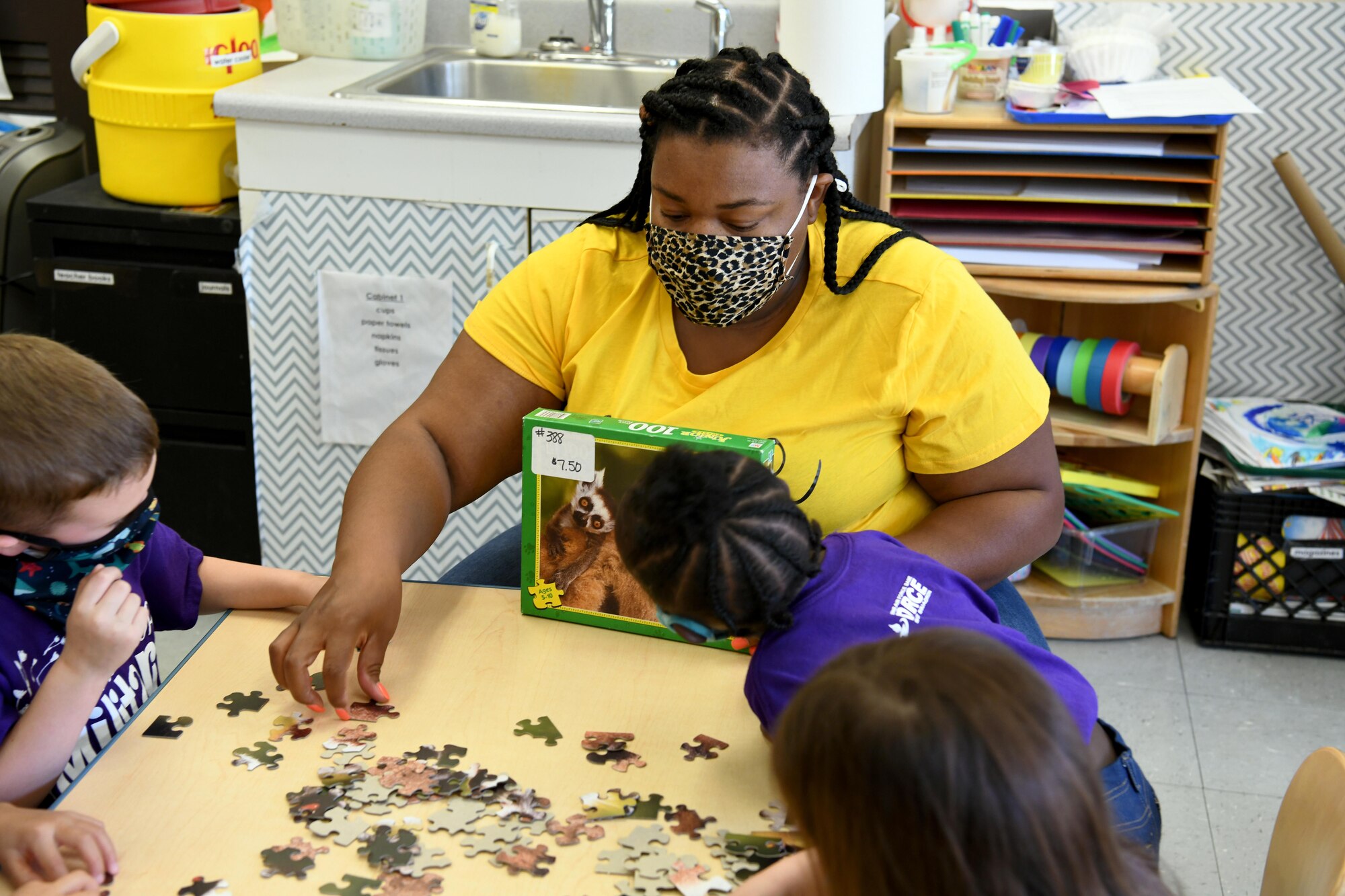 lady with puzzle
