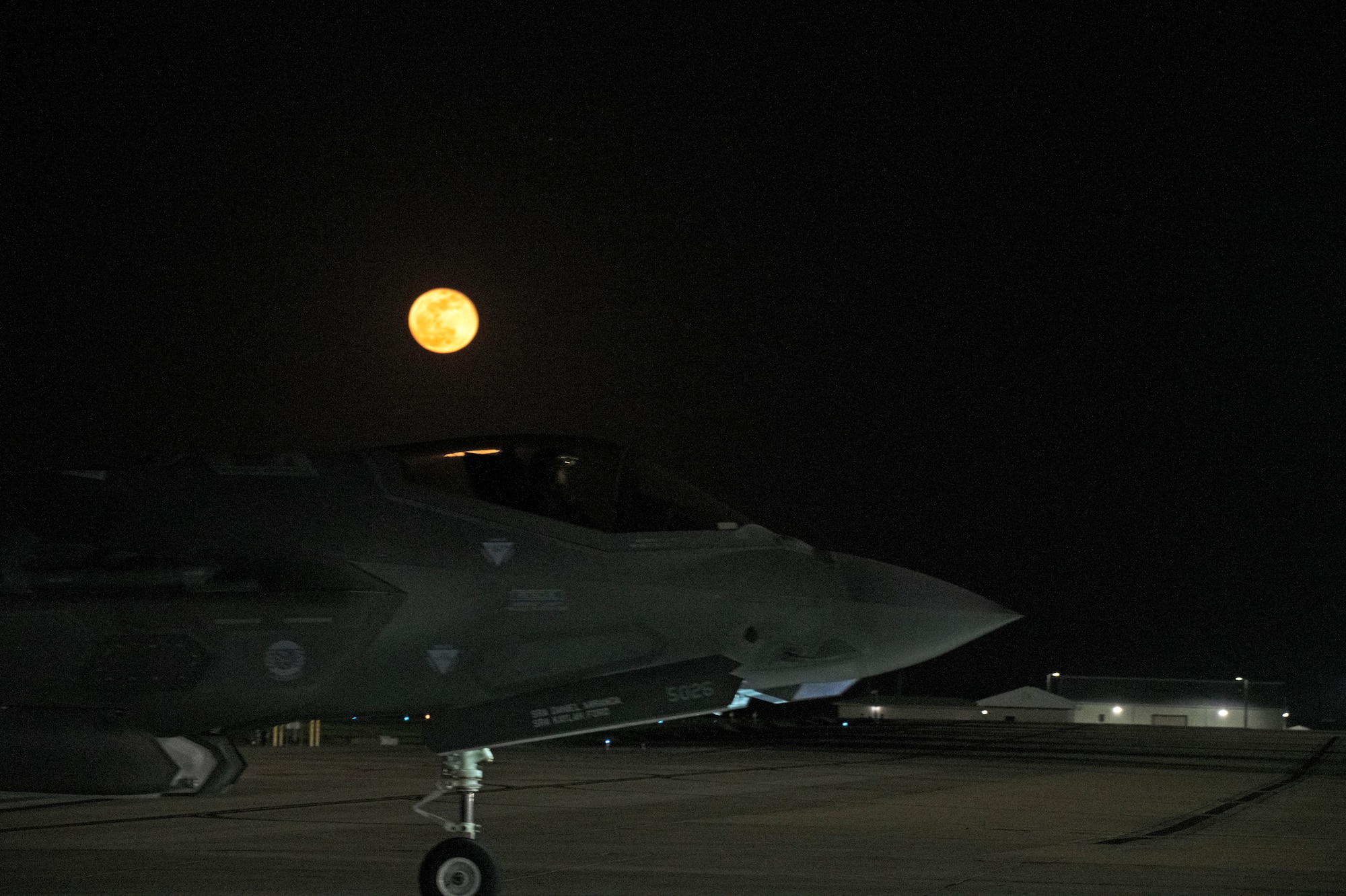 The 58th Fighter Squadron and 33rd Aircraft Maintenance Squadron conduct night flying operations to accommodate pilot training qualification requirements.