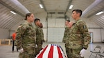 Virginia National Guard Soldiers participate in Level 1 Funeral Honors training June 25, 2021, at the State Military Reservation in Virginia Beach, Va. The course prepares Soldiers to conduct professional military funeral honors in accordance with service tradition.
