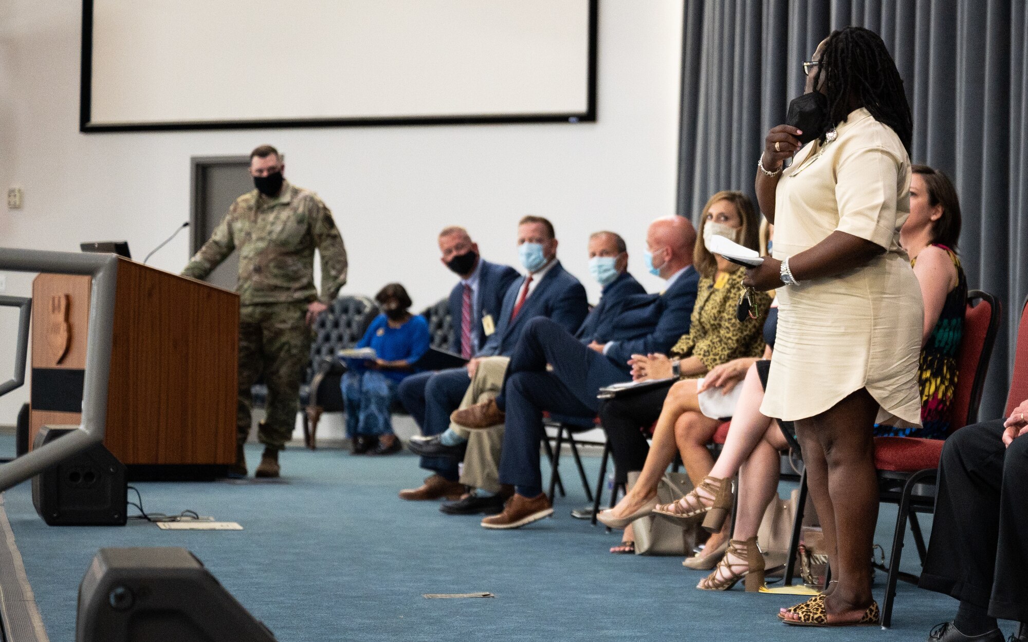 The panel was created to address questions that Barksdale AFB families had about the upcoming school year.