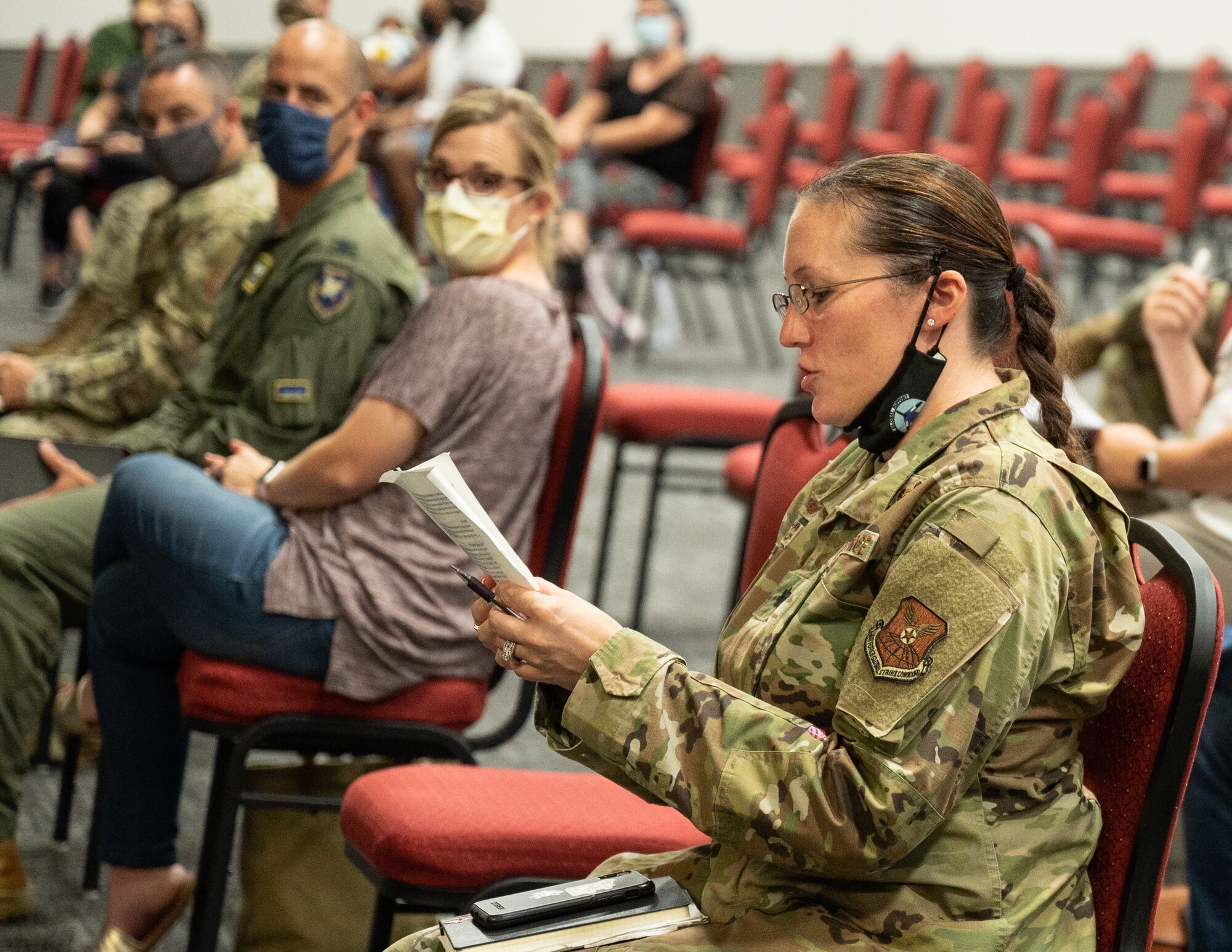 The panel was created to address questions that Barksdale AFB families had about the upcoming school year.