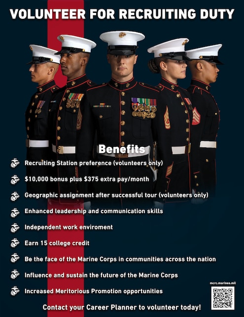 New Incentives Announced For Recruiting Duty Volunteers > Marine Corps ...