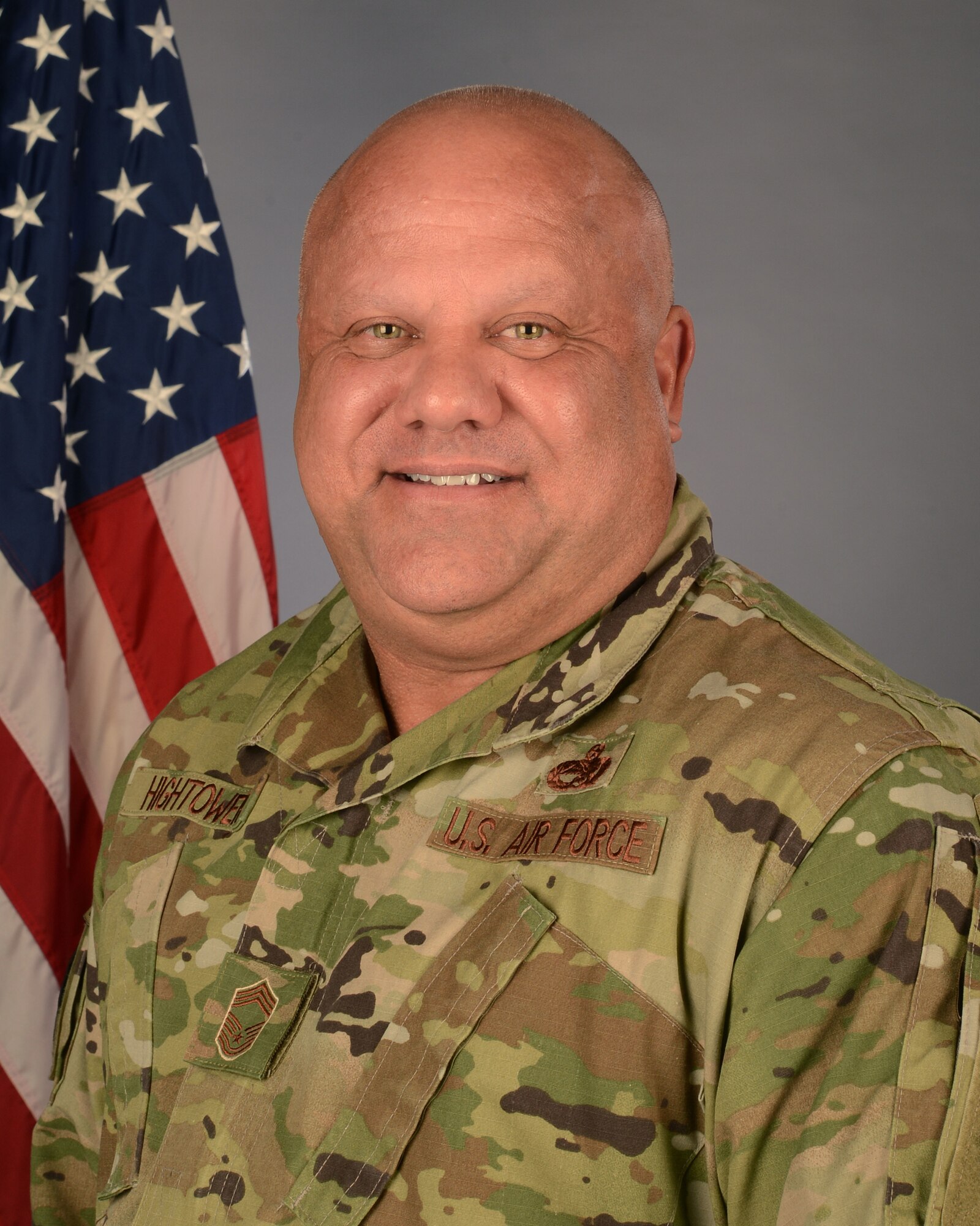 U.S. Air Force Chief Master Sgt. William Hightower Jr., 169th Aircraft Maintenance Squadron ammo chief, July 8, 2021. (U.S. Air National Guard photo by Lt. Col. James St.Clair, 169th Fighter Wing Public Affairs)