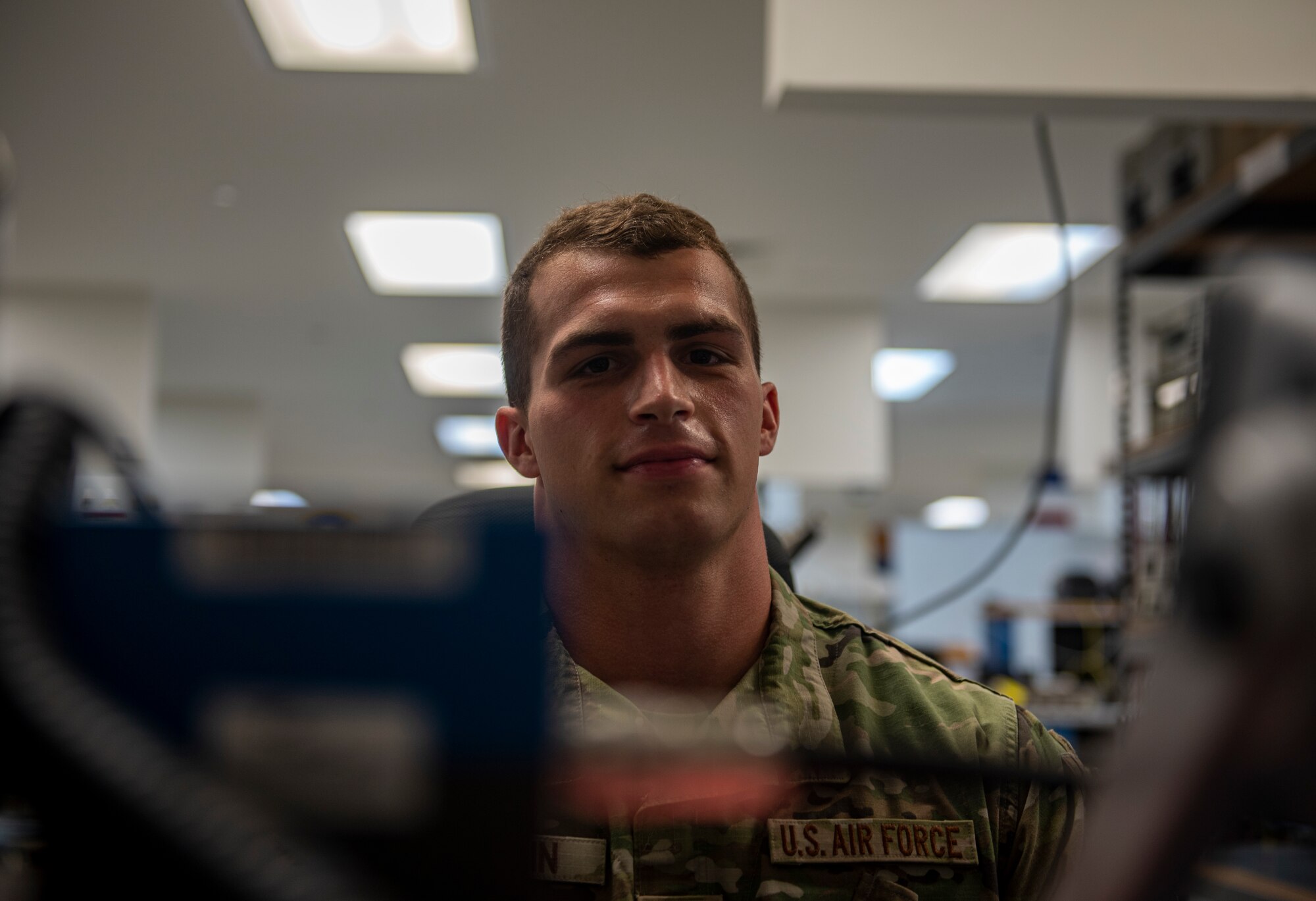 The 379th EMXS Precision Measurement Equipment Laboratory produce over 10,000 tested and calibrated items each year, similar to larger Air Force PMEL flights, such as the one at Ramstein Air Base in Germany. (U.S. Air Force photo by Airman 1st Class Kylie Barrow)