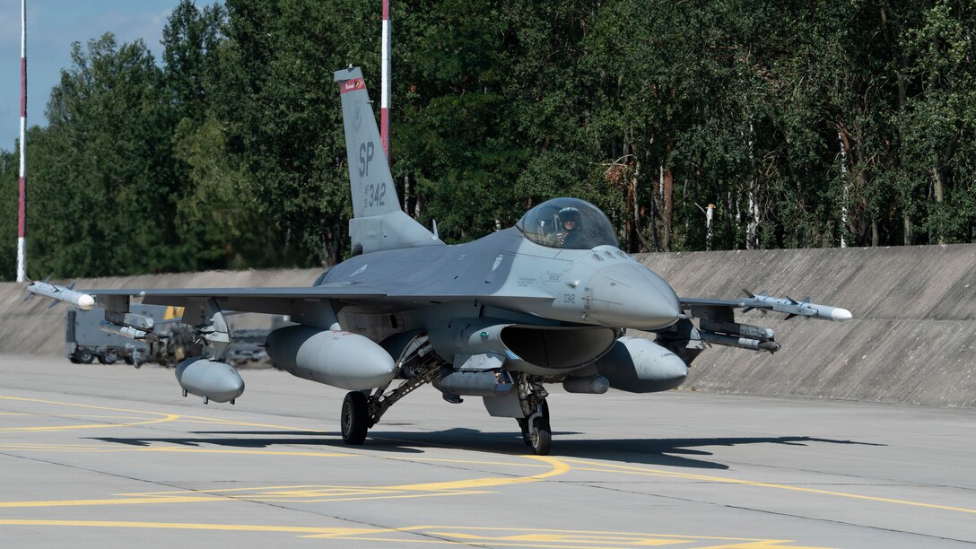 F-16s arrive in Poland for Aviation Detachment Rotation