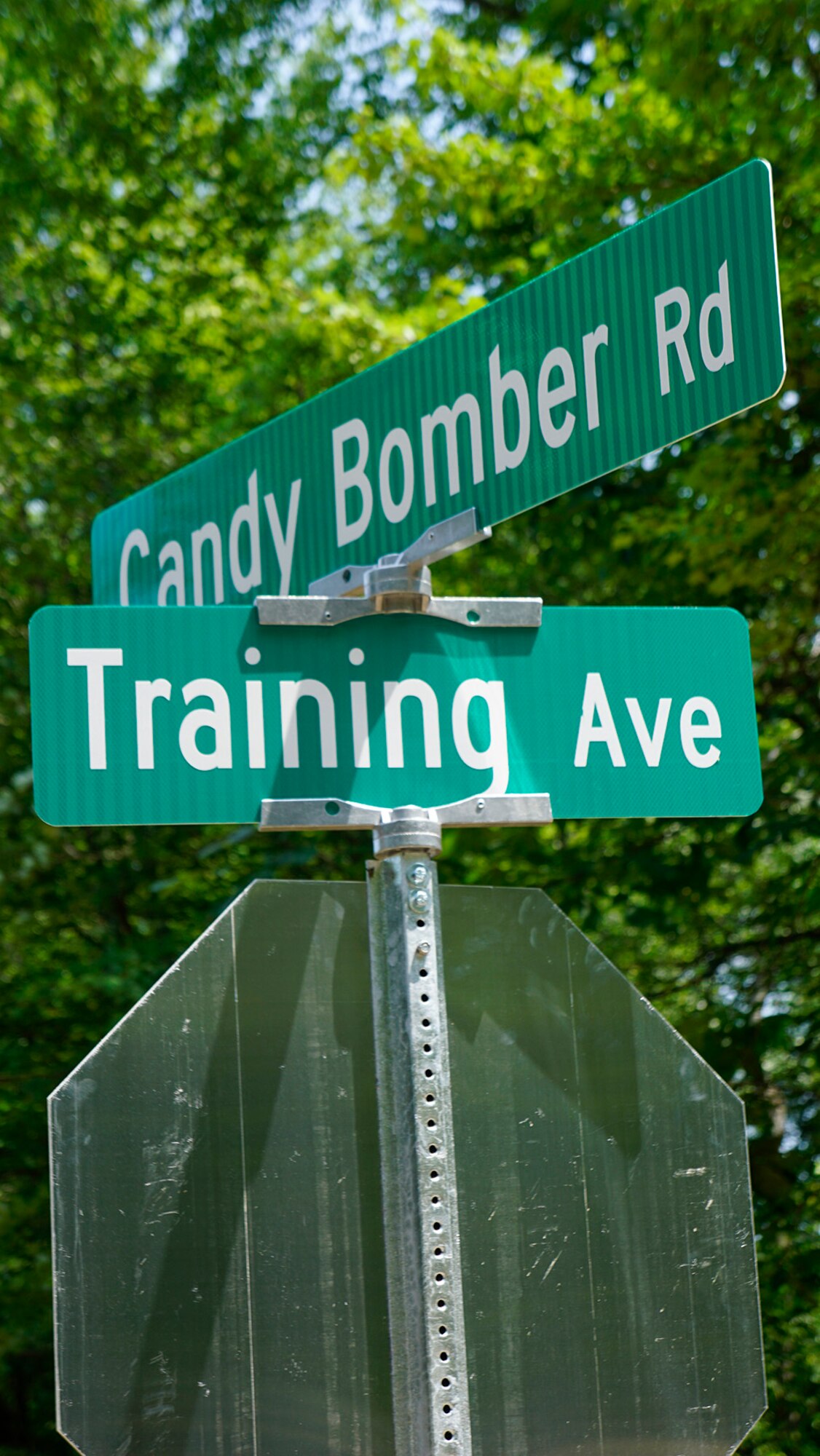 Photo shows Tactical Vehicle Training Route sign, July 15th, 2021 at Westover Air Reserve Base, Massachusetts. The training road was designed for varied scenarios during training exercises. (U.S. Air Force photo by William C. Pope)