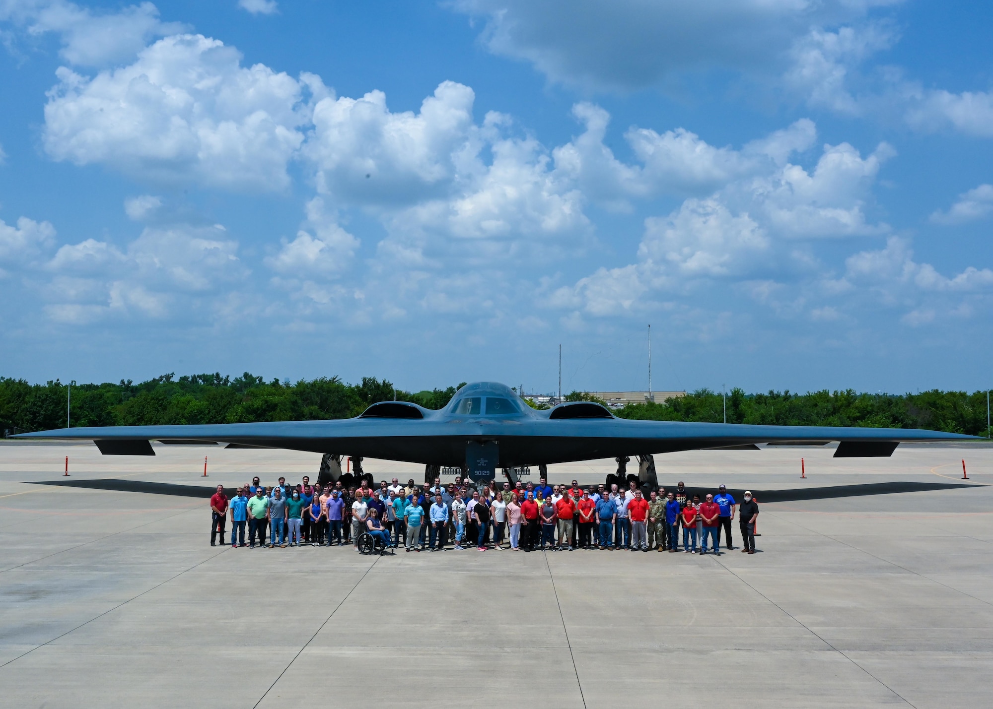 B-2 Systems Program Office group photo with B-2