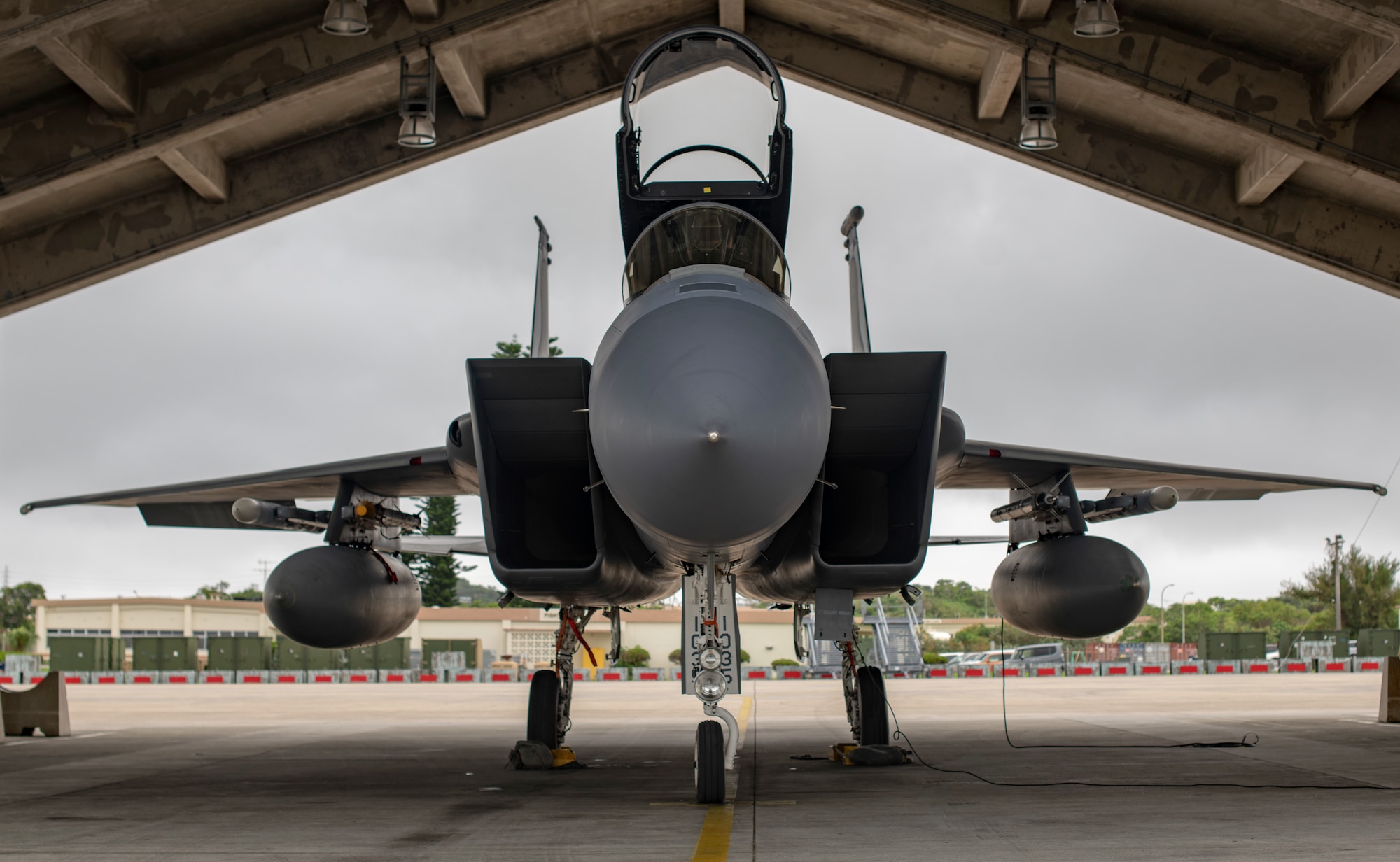 A U.S. Air Force F-15C Eagle pilot prepares for flight during Pacific Iron at Kadena Air Base, Japan, July 26, 2021. Pacific Iron is a U.S. Pacific Air Forces dynamic force employment operation to project forces into the USINDOPACOM’s area of responsibility in support of the 2018 National Defense Strategy which called on the military to be a more lethal, adaptive, and resilient force.. (U.S. Air Force photo by Airman 1st Class Moses Taylor)