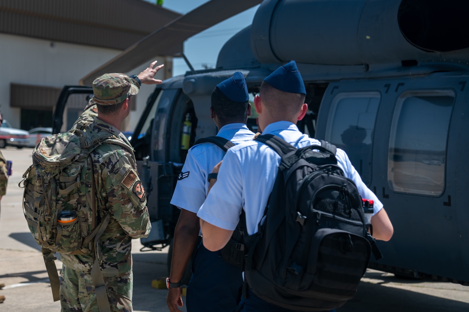 Students tour HH-60G Pave Hawk