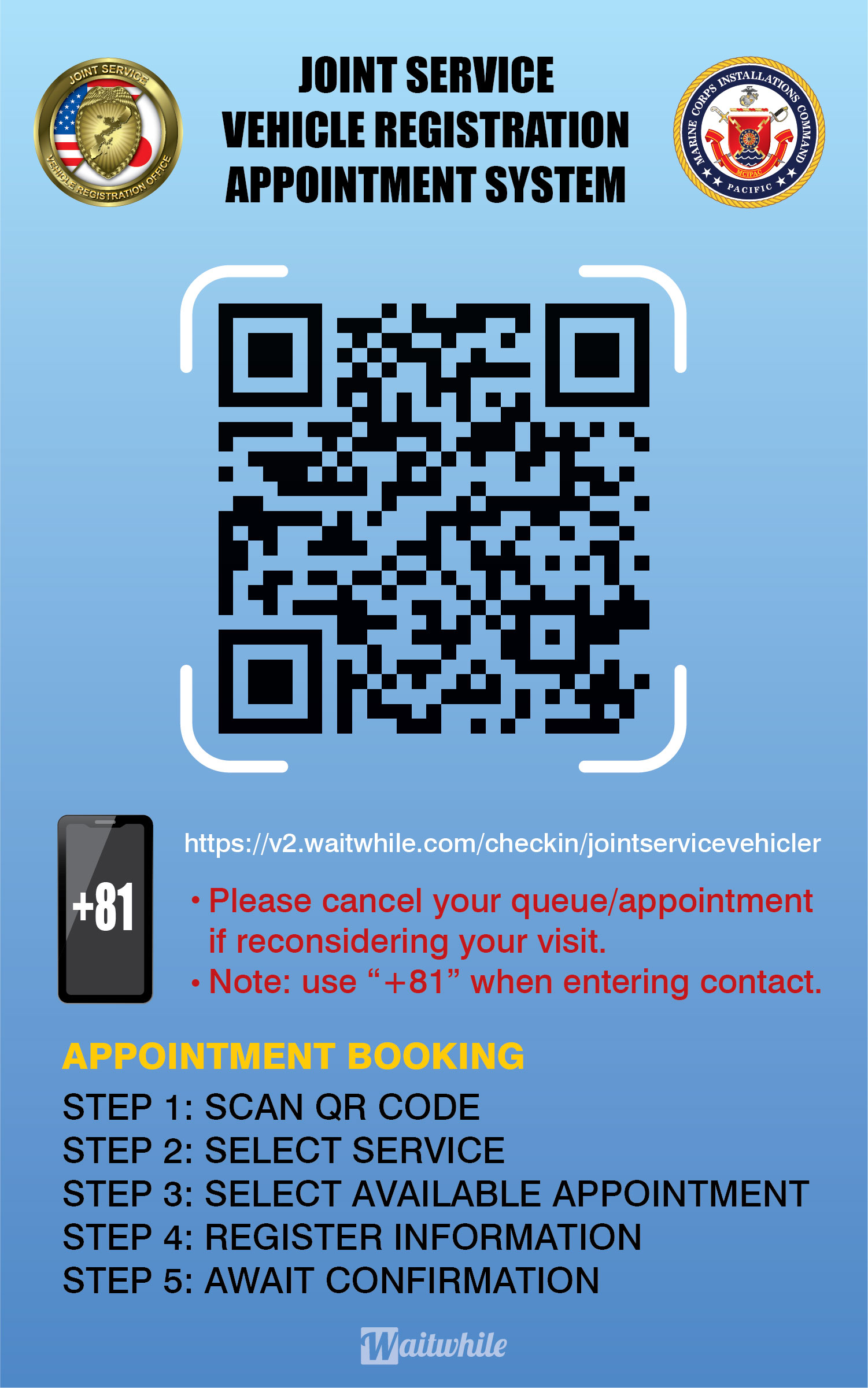 Book your appointment for registration, GOJ final inspection, or other services today.