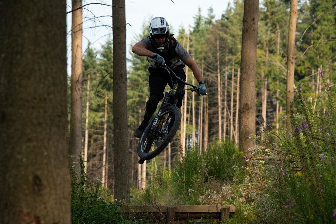 Airmen develop strong friendships through mountain biking