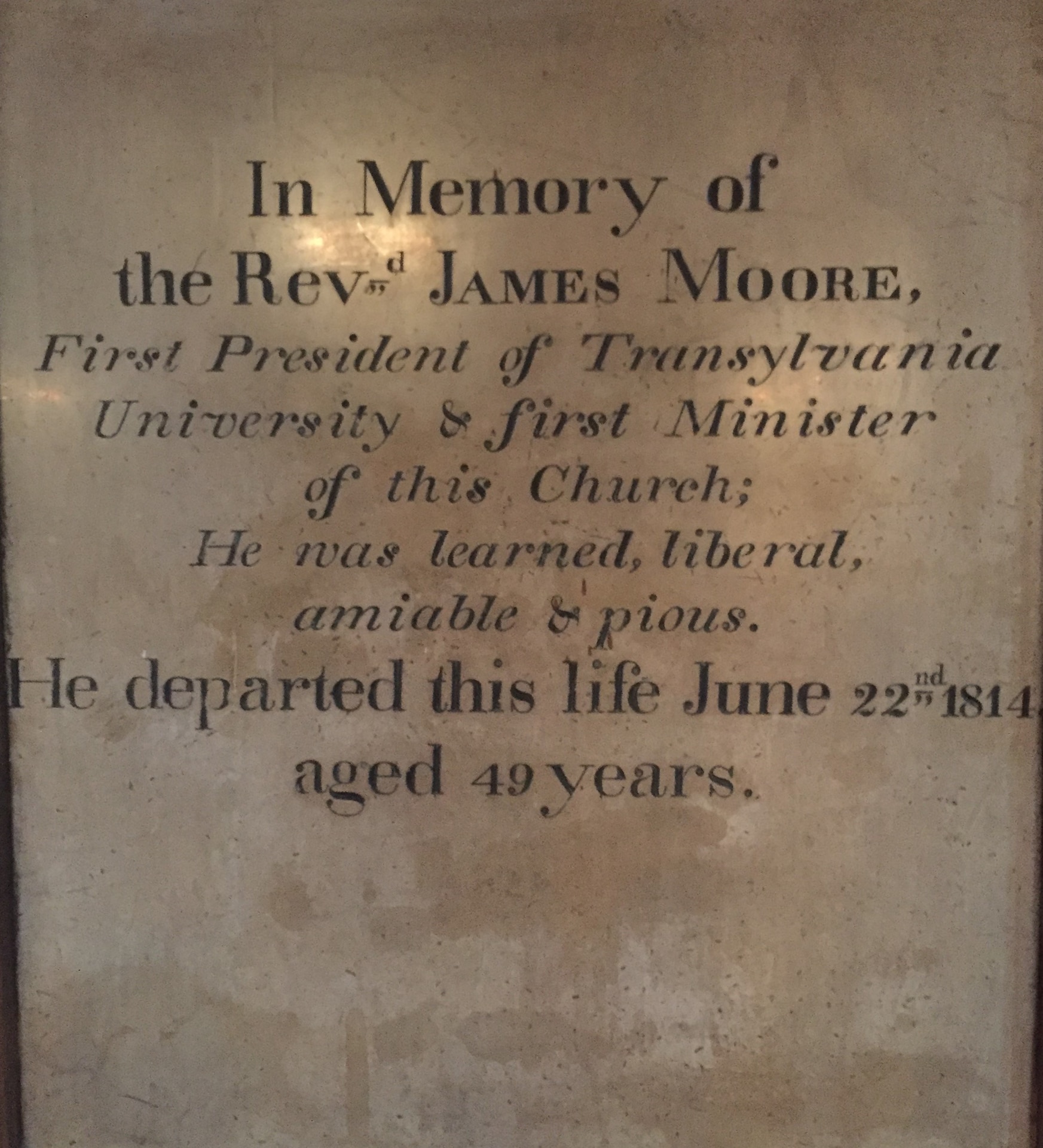 James Moore, early 1800s. Oil on canvas by Samuel Dearborn